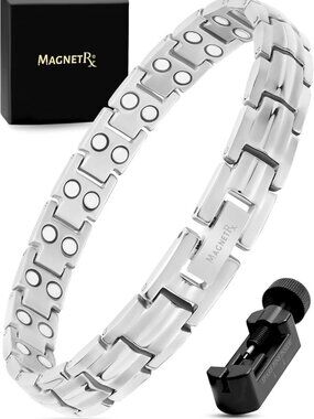 Ultra Strength Magnetic Bracelet for Women - Stylish Silver Therapy Jewelry
